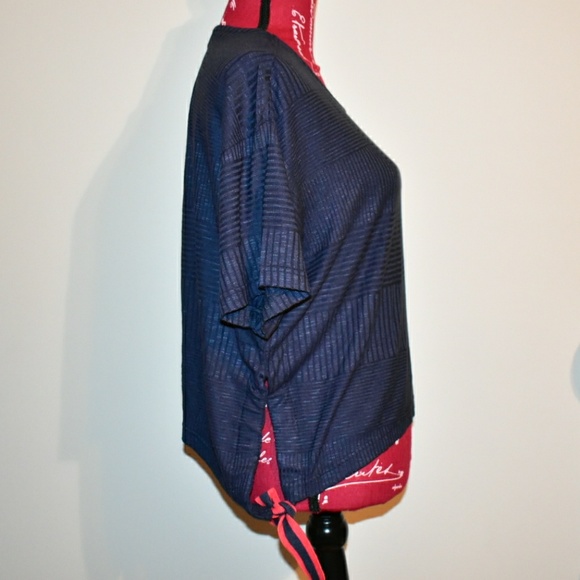 ELLA MOSS SHORT SLEEVE TIE HEM TOP NWT - Picture 4 of 7